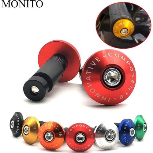 Universal Motorcycle Handle Ends Bar motocross Handlebars Grips Plug Cap For Honda CB1100 CBF600 CBR600F Hornet 250 CB400 CBR400
