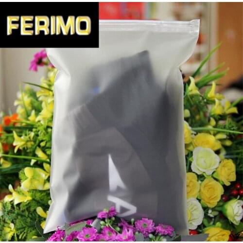 Garments packaging Ziplock Bag Matte Plastic Package Bag Zipper Lock Storage Bag T-shirts/Clothes Packaging Bag