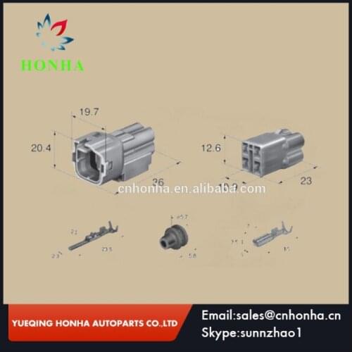20/50/100 pcs/lots Waterproof 4 Pin 6180-4181 6187-4441 Connector HM .090 Sumitomo Wire Female And Male Connector