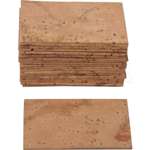Yibuy 20 Pieces Sax Neck Joint Cork Sheet Replacement for Woodwinds Instrument