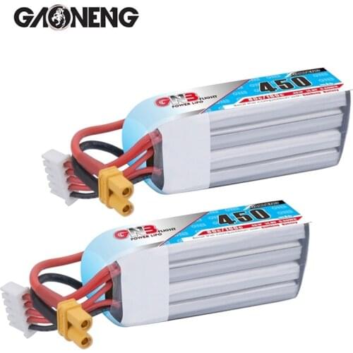 1-10pcs GNB GAONENG 450MAH 14.8V 3S 80C MAX 160C Lipo Battery XT30 Plug For FPV Drone Helicopter RC Drone