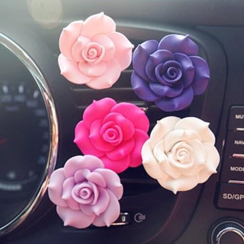 1Pcs car air freshener Auto outlet perfume Vent air freshener in the car Air Flower Decoration Perfume Clip Balm