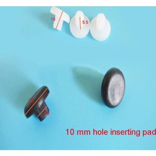 10mm Furniture feet pad bottom hole plastic inserting pad sofa furniture chair feet leg nail cushion plastic hole plug