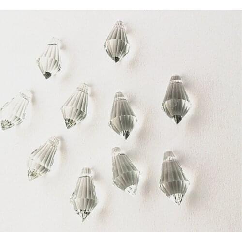 200pcs/lot 11*22mm Clear mini small crystal icicle Drop pendant for chandelier,crystal curtain accessories parts decoration