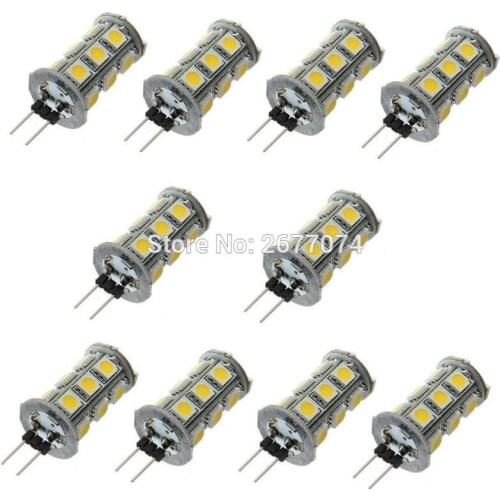 3W LED Desk lamp Wall lamp Night light G4 18 leds 5050 200-300LM Warm White or White Decorative DC12V LED 10PCS JTFL147