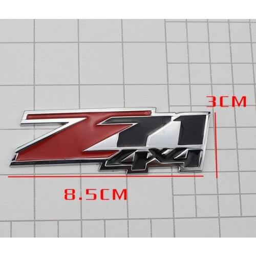 3D Red Auto Stickers Z71 4X4 Badge Emblem Decal Motorcycle Modified Car Accessories