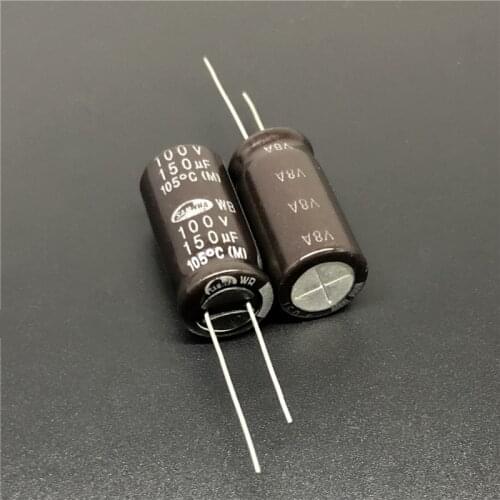5Pcs/50Pcs 150uF 100V SAMWHA WB Series 12.5x25mm 100V150uF Aluminum Electrolytic Capacitor