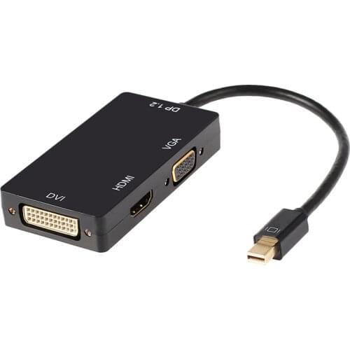 Promotion! Mini Display Port Thunderbolt to DVI VGA HDMI Adapter For MacBook Pro Mac Air