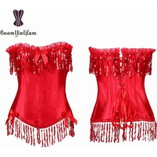 Free shipment fashion zip side sequin slimming waist corset fashion corset top sexy corsets and bustiers with g string 803
