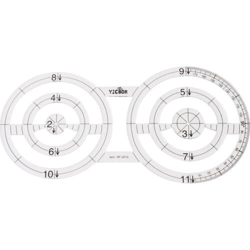DIY Tools Sewing Parts Patchwork Rulers Double Circle Ruler(NT-2010)