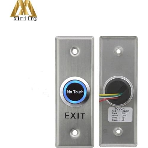 Good Quality No Touch Exit Button With LED Infrared Door Release Exit Switch 5pcs EI01 Door Access Control