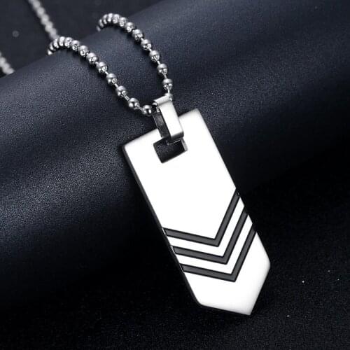 Arrow Pendant Mens Necklace Chain Hip Hop Punk Rock Jewelry Christmas Halloween Gift for Men Women