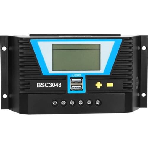 50% Hot Sales 30A 12V/24V/36V/48V Photovoltaic Panel Solar Battery Charge Controller Regulator