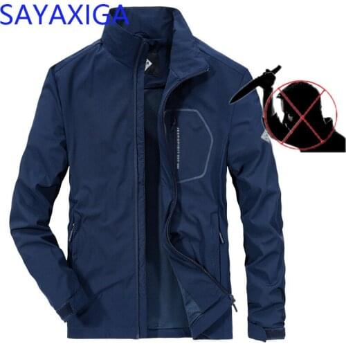 Outdoor leisure self-defense Men jacket anti cut fashion security blade stab proof police swat stealth arme de defence clothes4X