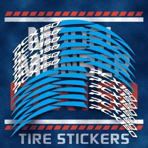 A set of 12pcs motorcycle wheel waterproof Reflective stickers rim stripes for HONDA PCX PCX150 wheel film personality border