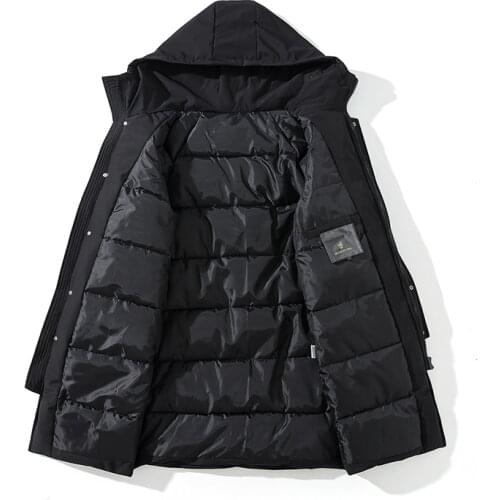 Hooded Single Breasted Parkas for Feminina 2021 Winter Thick Jacket for Women Solid Ladies Long Coats with Pockets and Zippers