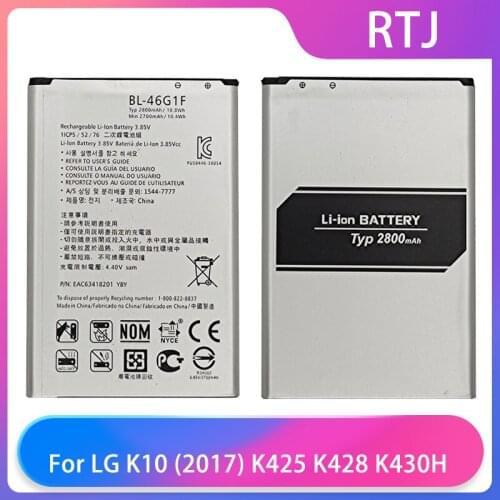 Original Replacement Batteries For G K10 2017 Version K20 Plus TP260 K425 K428 K430H m250 BL-46G1F High Capacity Battery