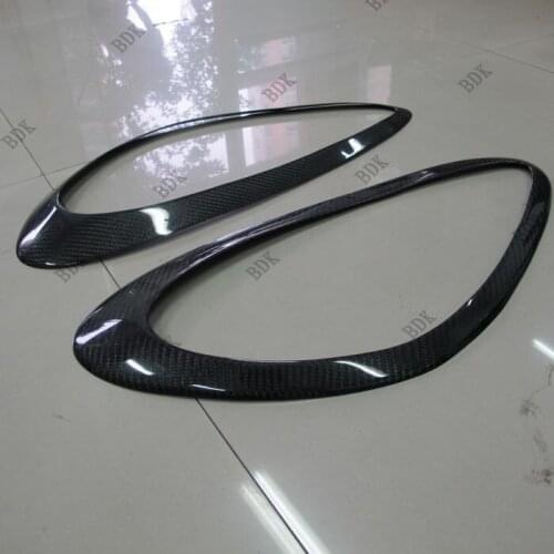 Fit for Porsche Cayenne 958 carbon fibe headlight lamp eyebrow decorative cover 958