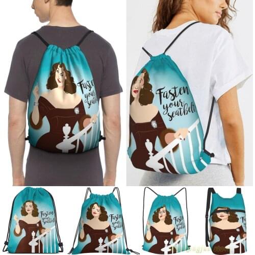 Fasten Your Seatbelts Women Drawstring Sackpack Gym Bags Men Outdoor Travel Backpacks For Training Fitness Swimming Bag