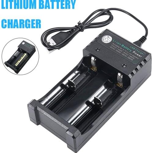 Replaceable Connect USB Port Dual Slot 3.7V Li-ion battery Charger For 18650/14500/26650/16340 Li-ion batteries Charger parts
