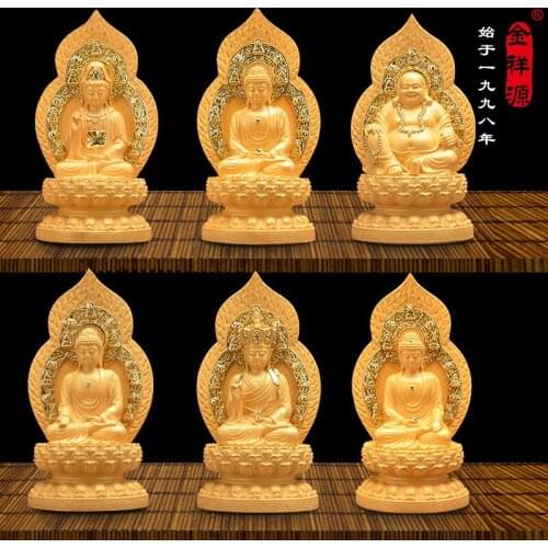 Medicine Buddha Statue Amitabha Resin Crafts Ornaments Guanyin Bodhisattva Statue