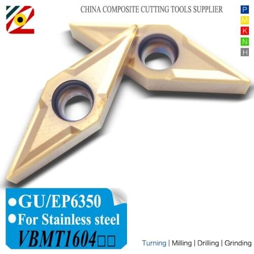 EDGEV CNC Lathe Cutter Carbide Inserts VBMT160404 VBMT160408 Tungsten Indexable Turning Cutting tools Machining Stainless Steel