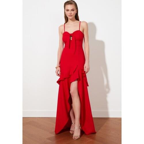 Trendyol Collar Detail Evening Dress & Prom Gown TPRSS21AE0098