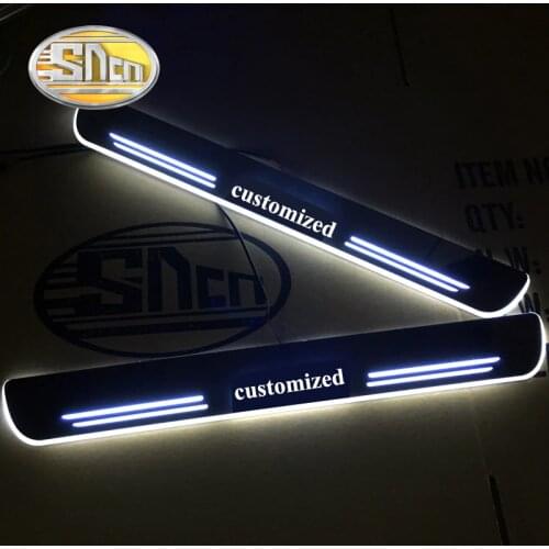 For Toyota Prius 30 40 50 XW30 ZVW40 XW50 Waterproof Acrylic Moving LED Welcome Pedal Scuff Plate Pedal Door Sill Pathway Light