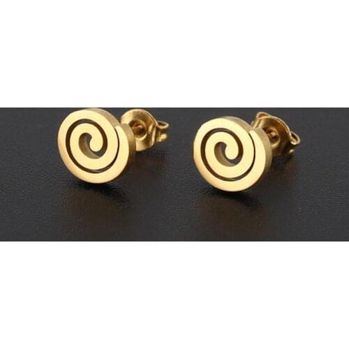 Stainless Steel Endless Spiral Fashion Earrings for Women 2020 Unique Swirl Earing Statement Party Jewelry Aretes