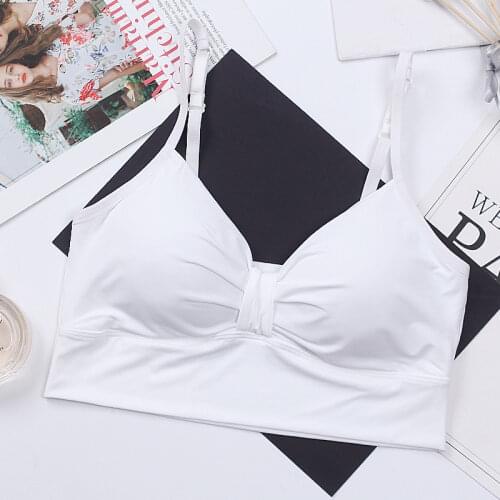 Women Tank Crop Top Female Seamless Underwear Fitness Crop Tops Streetwear Sexy Lingerie Sleeveless Top Sport Padded Camisole