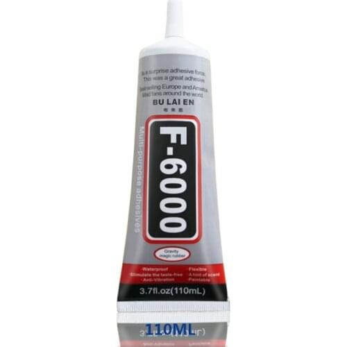 F6000 110ml Liquid Multipurpose Industrial Adhesive DIY Jewelry Crafts Rhinestone Fix Phone Screen Glass Glue Nail Gel DIY Tool