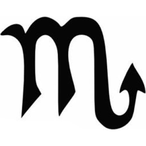 16.9cm*13.1cm Scorpion Sign Astrological Motorcycle Car Sticker Vinyl Black/Silver S3-5691