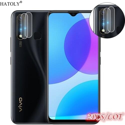 2Pcs Glass For vivo Y19 Camera Lens Screen Protector For vivo Y19 Camera Glass Protective HD Phone Back Lens Film For vivo Y19