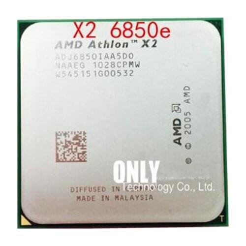 22 Watt! AM2 Athlon X2 6850e CPU Processor Dual Core 1.8G 1M 22W Socket am2 940 ADJ6850IAA5DO Working 100% Free Shipping
