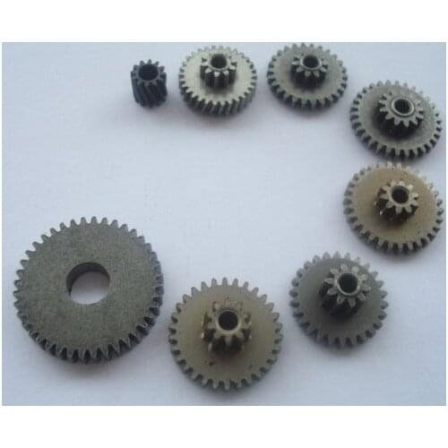 8pcs powder metallurgy 550 motor gear / dual-gear /0.5 Modulus metal gear / full set of gears/Meat Grinder Parts etc