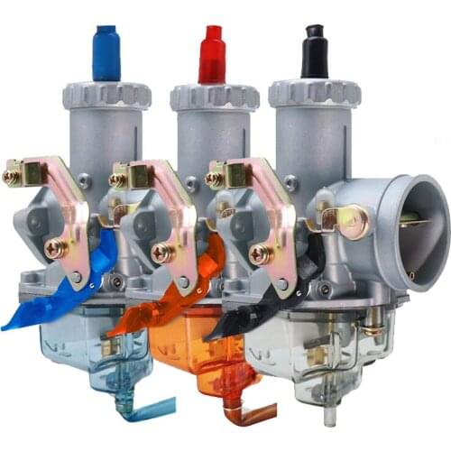 Alconstar- For Keihi PZ32 For Honda CG250 250CC Motorcycle Dit Bike Quad Carburetor with Transparent Float Chamber Racing