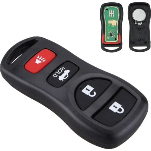 315MHz 4 Buttons Auto Car Keyless Entry Remote Control Keys Fob Clicker Replacement KBRASTU15 Fit for Infiniti Nissan 2002-2011