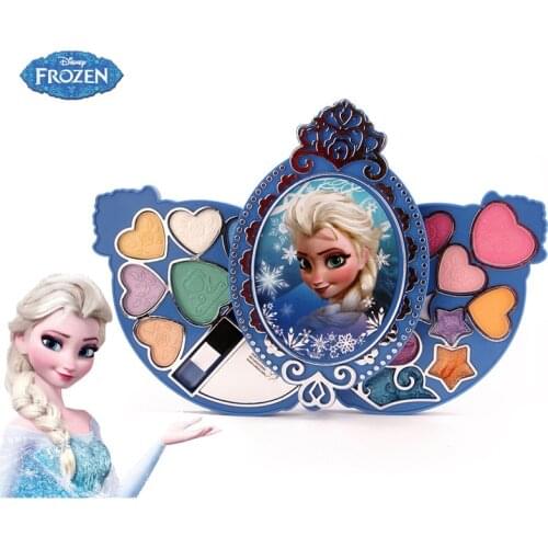 Disney girls frozen 2 elsa princess crown Cosmetic Makeup Box Children pretend play for kids gift