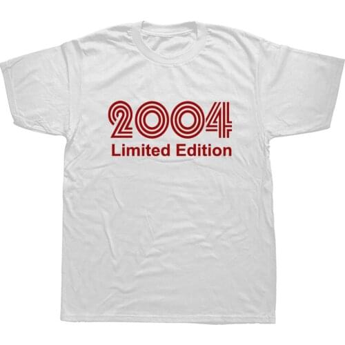 2004 Limited Edition Funny Graphic T-Shirt Mens Summer Style Fashion Short Sleeves Oversized Streetwear T Shirts