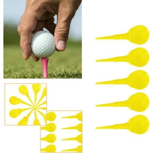 Compact 10Pcs Small Chair-shaped Plastic Golf Tees Plastic Spikes Durable for Court