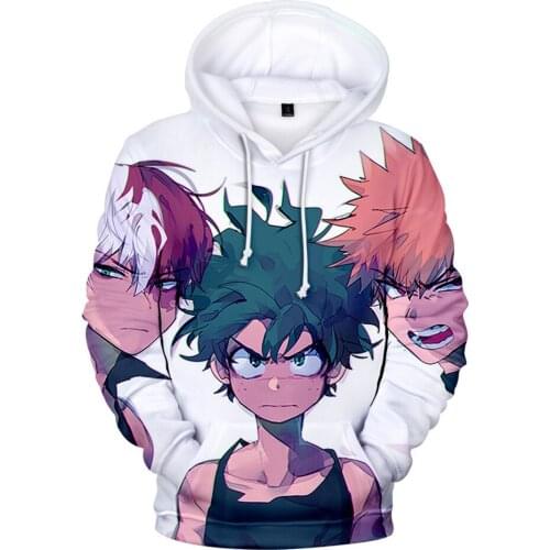 Hot Sale Creative Hoodies My Hero Academia 3D Print Hoodie Men Women Harajuku Sweatshirt Streetwear Anime Pullover Clothes