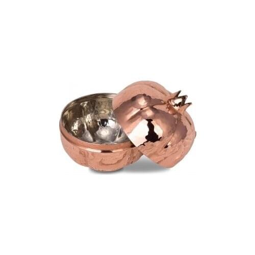 Copper Mabeyan Decorative Pomegranate 8 cm Hand Tattoo (GEREKSEAL PRODUCT)