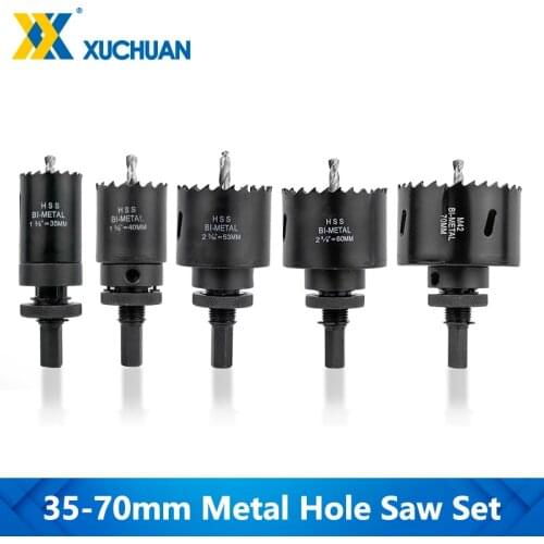 Metal Opener Hole High Speed Steel Hole Saw 35 40 53 60 70mm For Wood/Metal Tools Hole Cutter Drilling