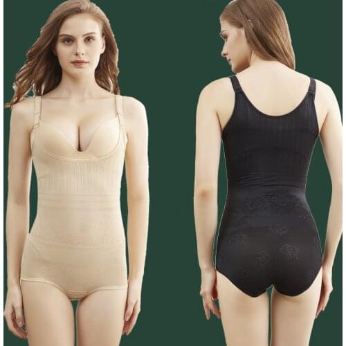 Women Post Natal Postpartum Slimming Underwear Shaper Recover Bodysuits Shapewear Waist Corset Girdle Black/Apricot Dropship