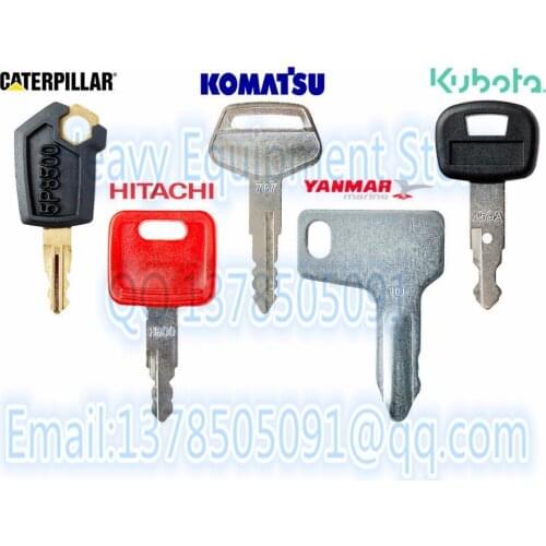 A Set Of Excavator Key For Caterpillar 5P8500 Komatsu 787 For Hitachi Yanmar 301 kubota 459A