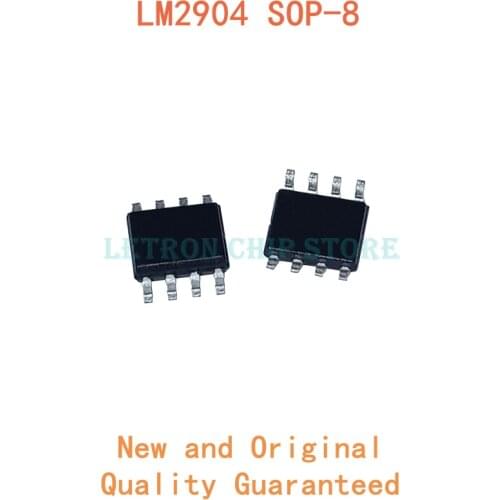 10PCS LM2904DR SOP8 LM2904 SOP-8 LM2904DR2G SOP LM2904DT SOIC8 2904 SOIC-8 LM2903D SMD new and original IC Chipset