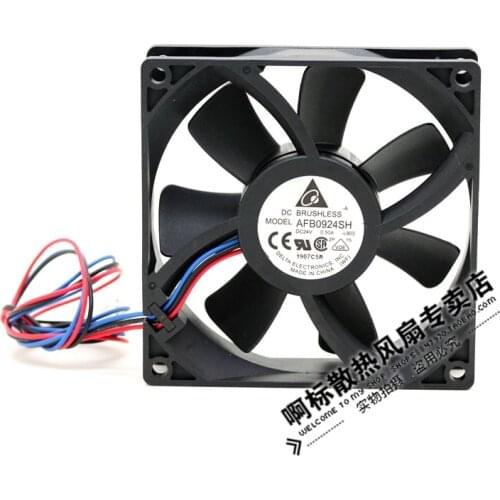 Brand new DELTA AFB0924SH 9025 9CM 24V 0.50A server cooling fan