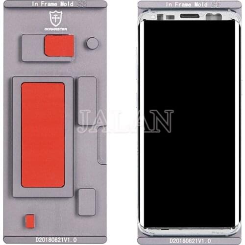 OCAMASTER In Frame Lamination Mold For Samsung S20 S10 S8 S9 N8 N9 N10 Curved Screen Glass Laminating Unbent Flex Cable
