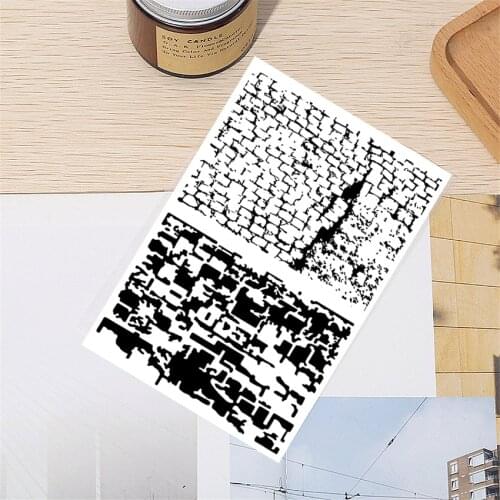 11*16CM Brick Wall Transparent Clear Stamps / Silicone Seals Roller Stamp For DIY Scrapbooking Photo Album/Card Making
