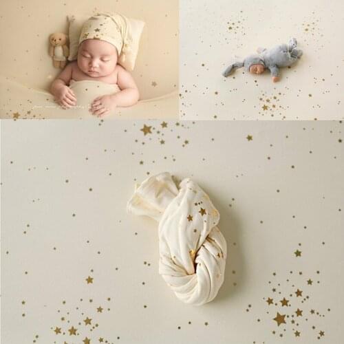 Handmade Knitting Hat Wrapping Baby Photography Newborn Photography Props Star Backdrop